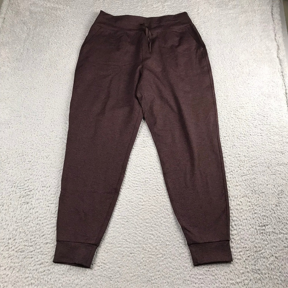 Spanx Smooth SoftStretch Slim Joggers Women L (31x27)Truffle Brown Heather Pants